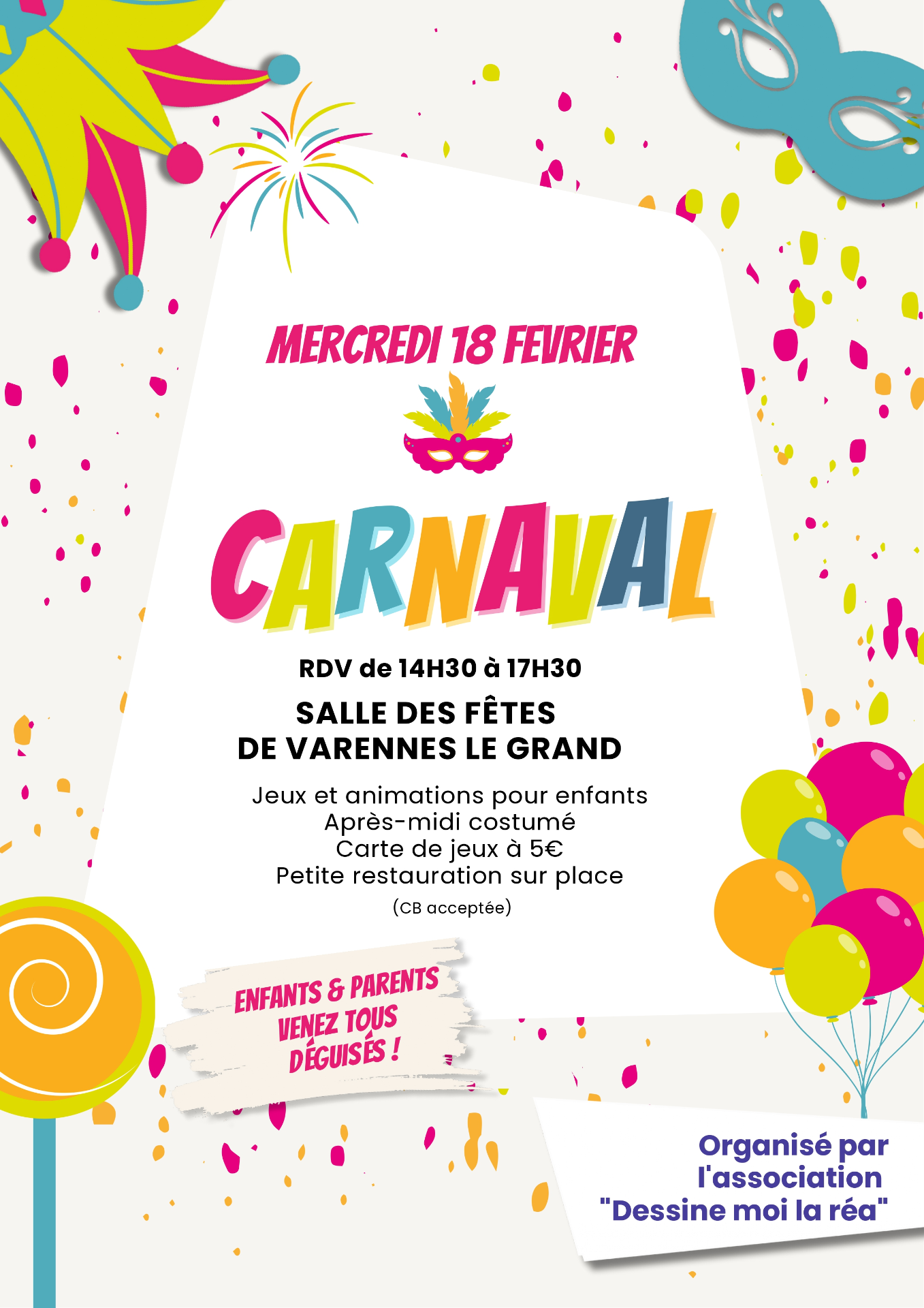 Carnaval "Dessine moi la Réa"